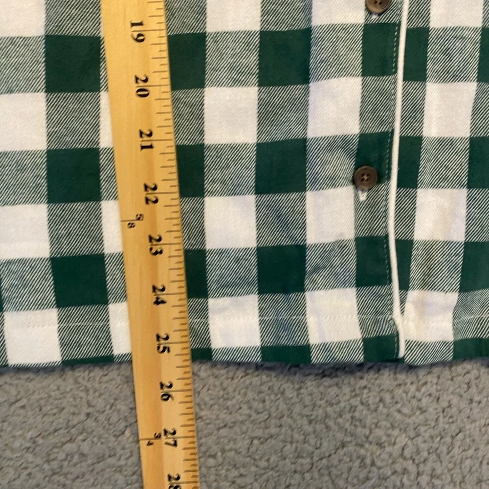 Disney Minnie & Daisy Holiday Sleep Wear Green/White Plaid Pajama Top Women’s XL - Picture 11 of 12